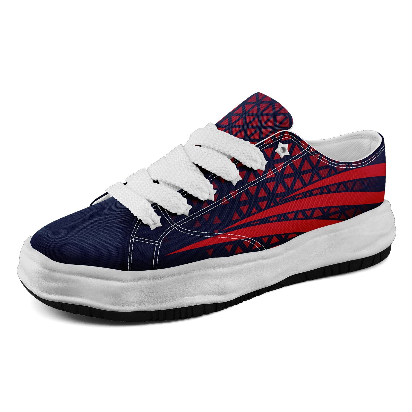 Custom Blue White Massachusetts Shoes Personalized Sneaker FN038-D023003-26 Custom Online