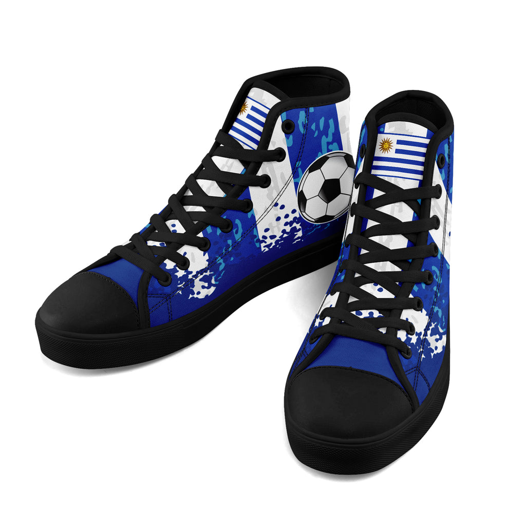 Custom Uruguay 2026 World Cup Sneakers DIY Country Flag Running Shoes Lightweight Sport Shoes Gift for Football Fans Personalized Team Name and Logo FN024-F009089-2