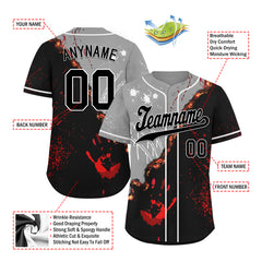 Custom Gothic Personalized Authentic Baseball Jersey BSBJ01-E06007