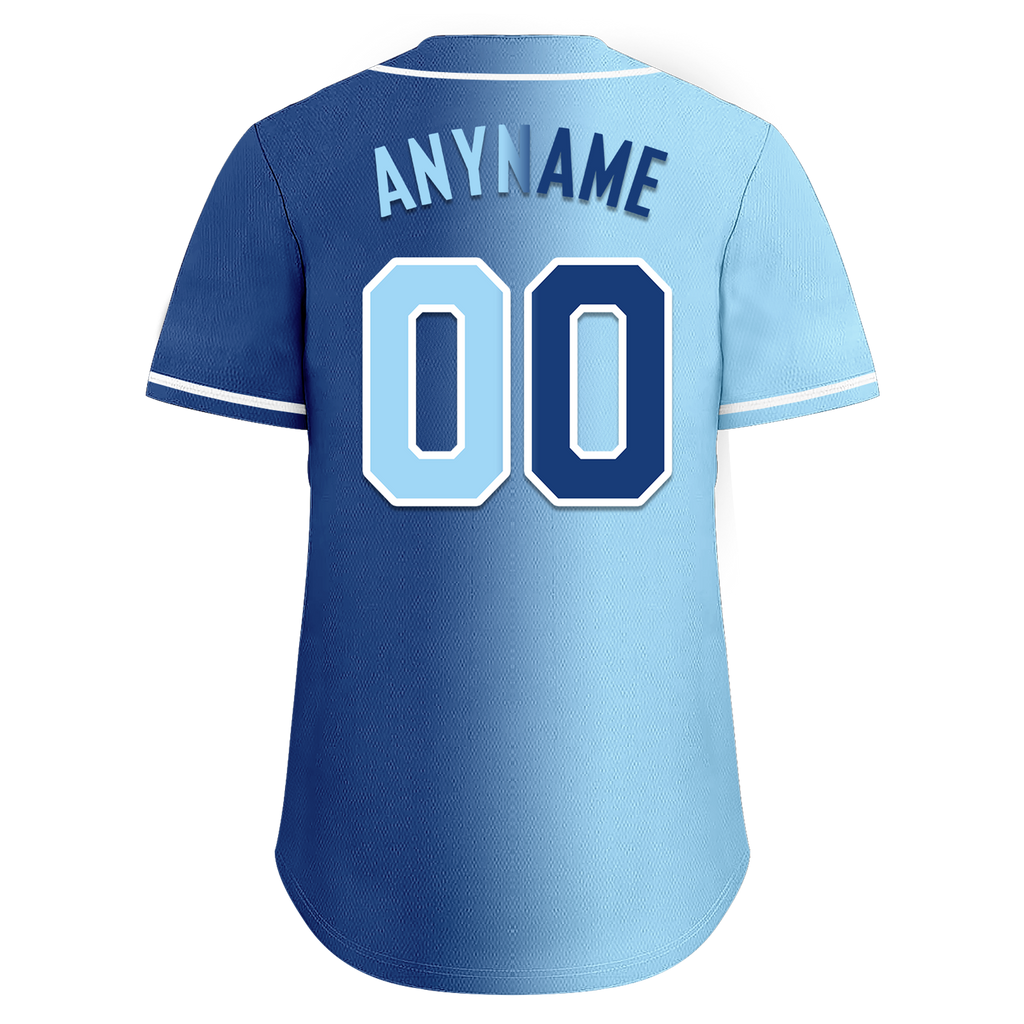 Custom Blue Gradient Fashion Personalized Authentic Baseball Jersey BSBJ01-D0a7078