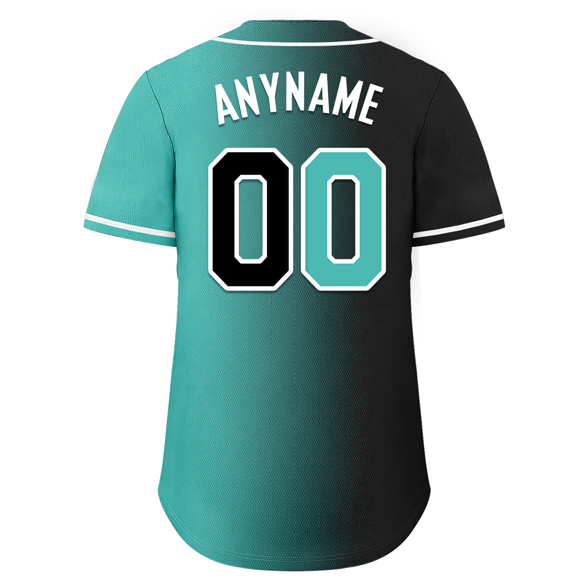 Custom Black Green Gradient Fashion Personalized Authentic Baseball Jersey BSBJ01-D0a7a0c