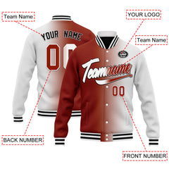 Custom Gradient Fashion Jacket Bomber Full-Snap Varsity Letterman Personalized Jacket FZ005-D028016-18