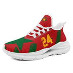 Custom Morocco 2026 World Cup Sneakers DIY Country Flag Running Shoes Lightweight Sport Shoes Gift for Football Fans Personalized Team Name and Logo FN079-F009119-7