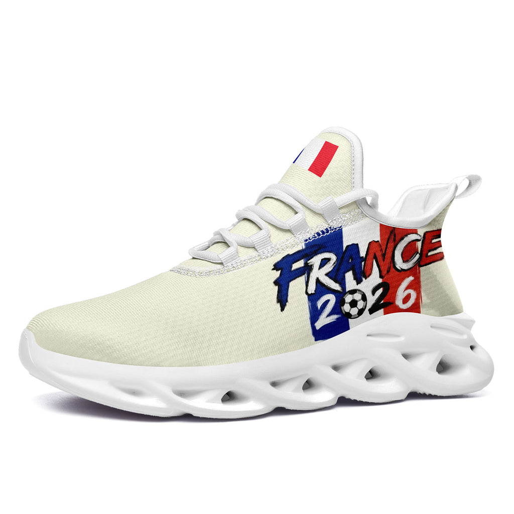 Custom France 2026 World Cup Sneakers DIY Country Flag Running Shoes Lightweight Sport Shoes Gift for Football Fans Personalized Team Name and Logo FN003-F025037-6