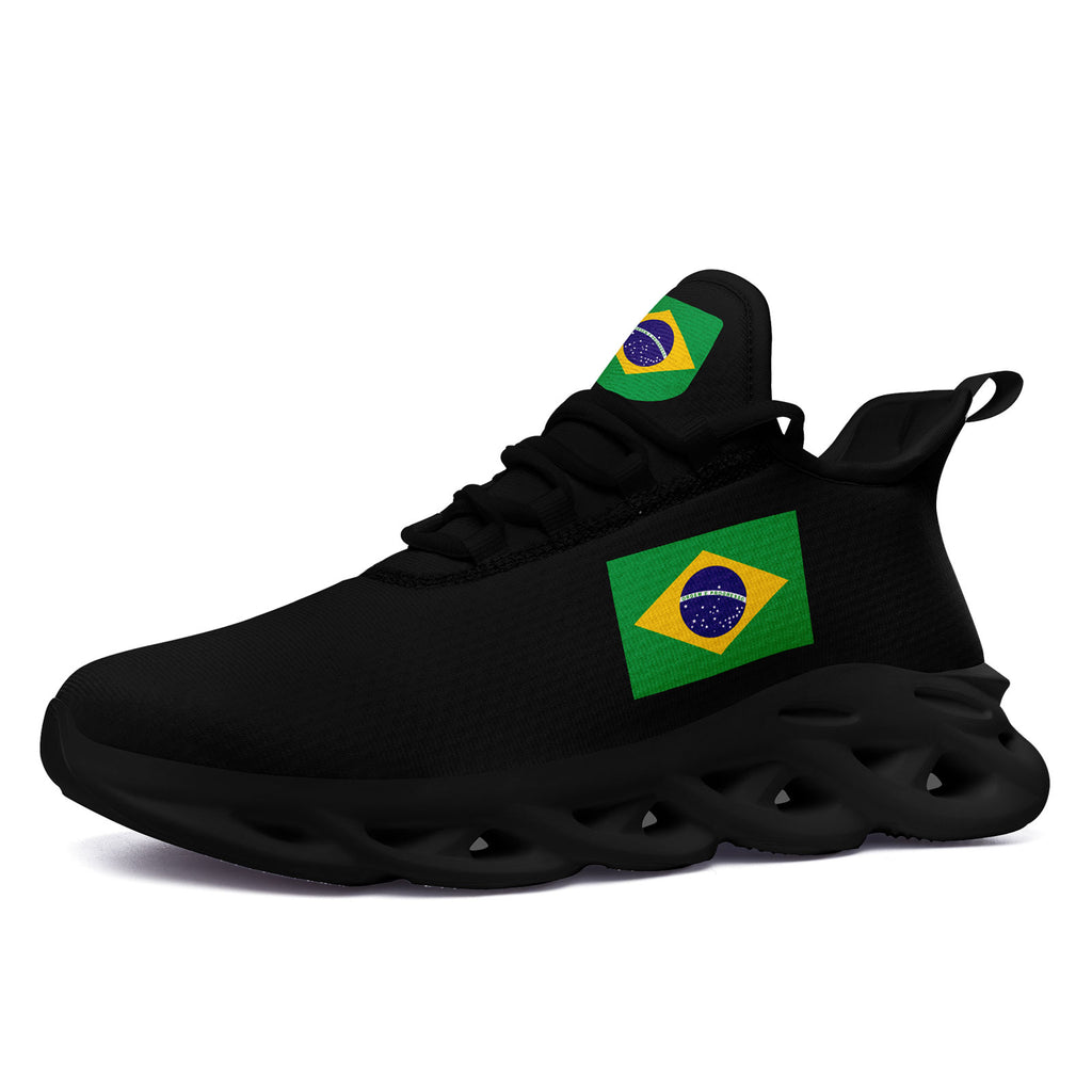 Custom 2026 World Cup Brazil Sneakers DIY Country Flag Running Shoes Lightweight Sport Shoes Gift for Football Fans Personalized Team Name and Logo FN003-F027045-3