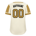 Custom Beige Raglan Sleeves Personalized Authentic Baseball Jersey BSBJ01-D017201