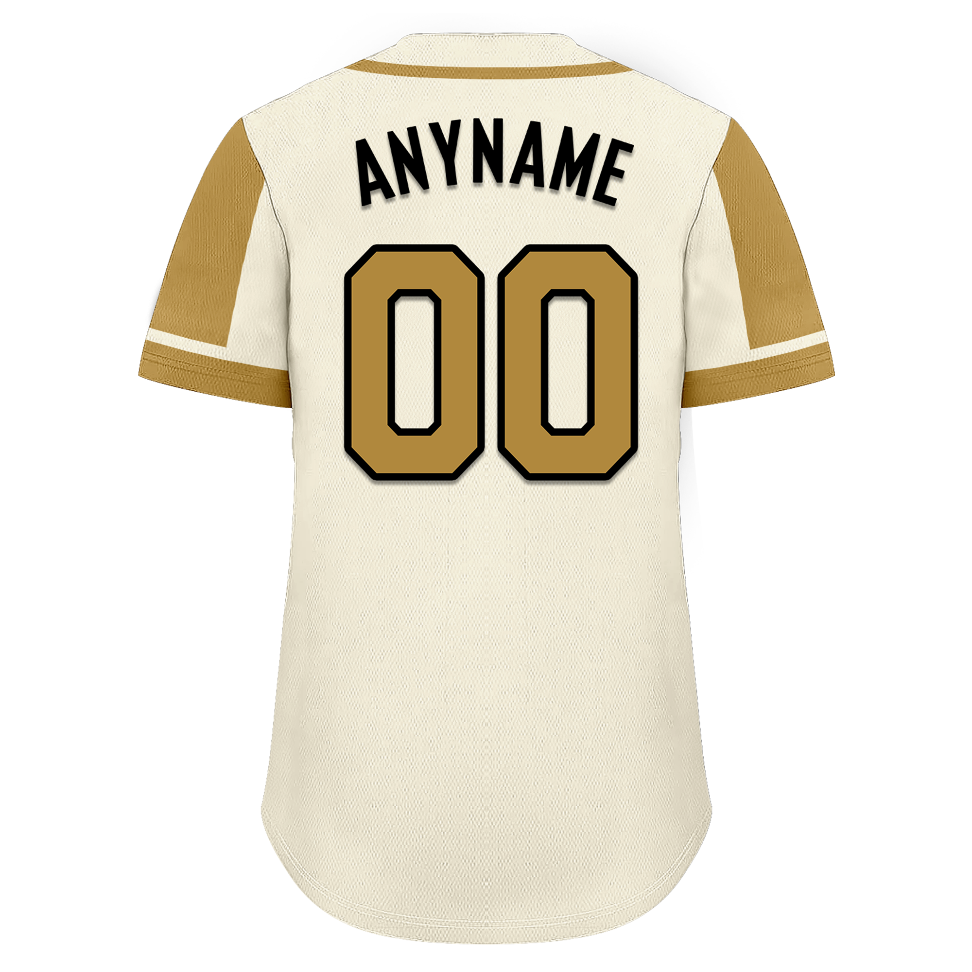 Custom Beige Raglan Sleeves Personalized Authentic Baseball Jersey BSBJ01-D017201