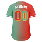 Custom Red Green Gradient Fashion Personalized Authentic Baseball Jersey BSBJ01-D0a7a09