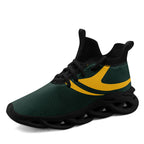 Custom Green Green Bay Football Jersey and Sports Shoes Combo Offer Personalized Combo ZH-D025008-13