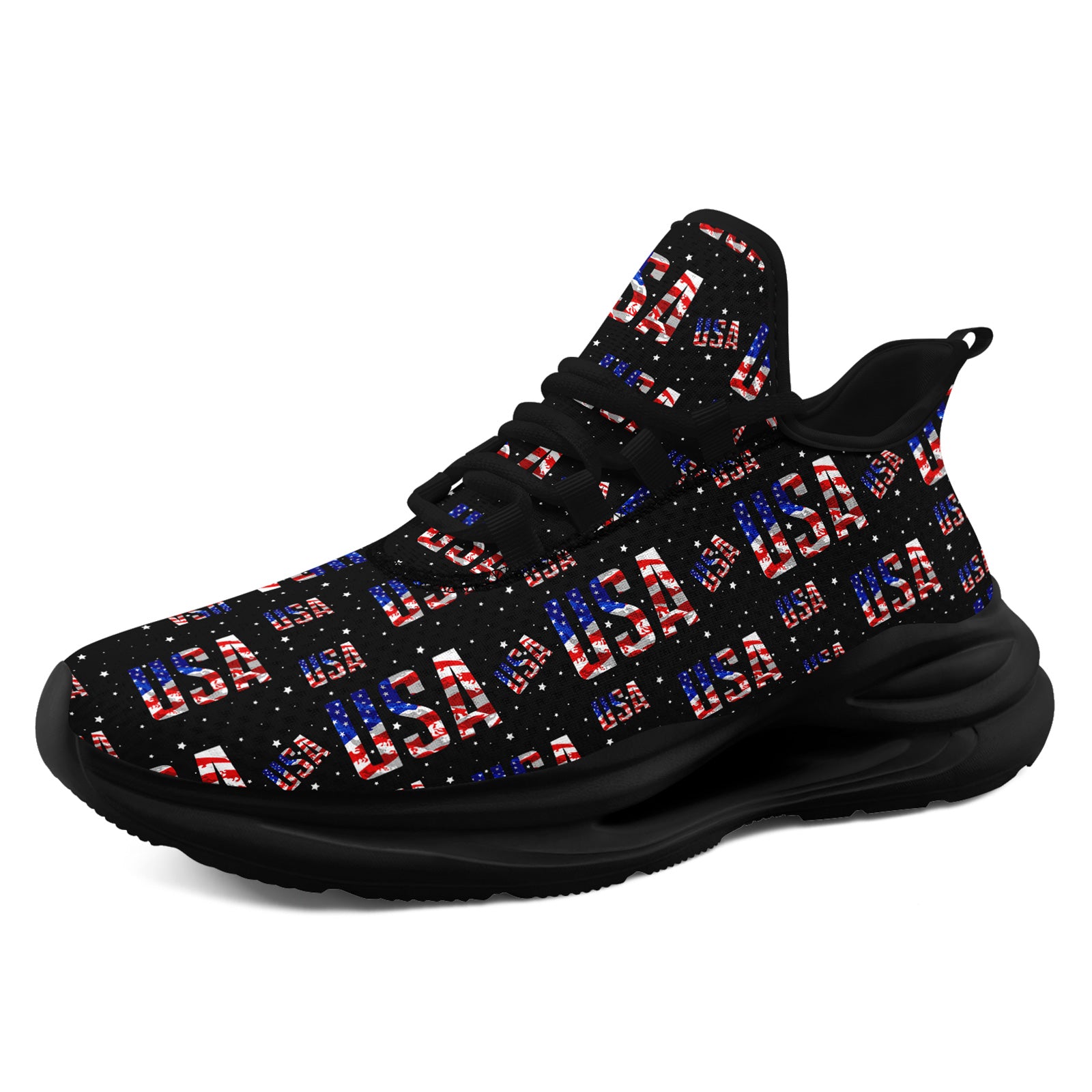 Custom United States 2026 World Cup Sneakers DIY Country Flag Running Shoes Lightweight Sport Shoes Gift for Football Fans Personalized Team Name and Logo FN079-F018033-5