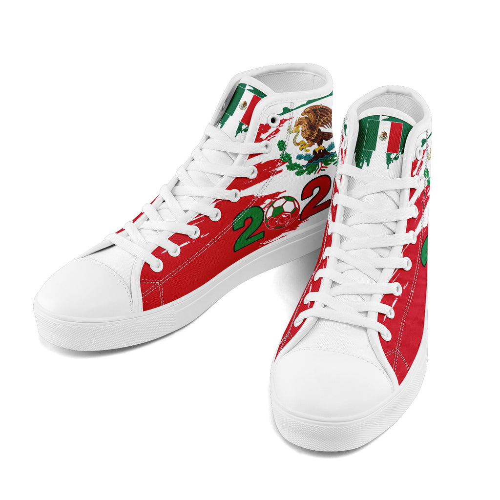 Custom 2026 World Cup Mexico Sneakers DIY Country Flag Running Shoes Lightweight Sport Shoes Gift for Football Fans Personalized Team Name and Logo FN024-F023059-1
