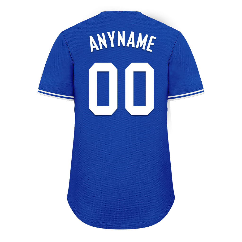 Custom Blue Classic Style White Personalized Authentic Baseball Jersey BSBJ01-bd0fa0e