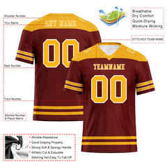 Custom Washington Personalized Authentic Football Jersey FBJ02-E0607-19
