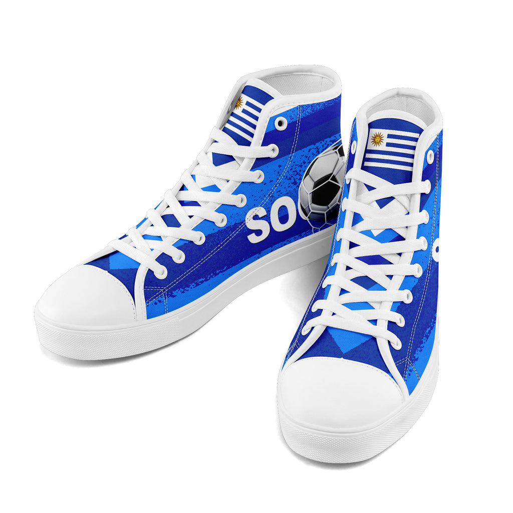 Custom Uruguay 2026 World Cup Sneakers DIY Country Flag Running Shoes Lightweight Sport Shoes Gift for Football Fans Personalized Team Name and Logo FN024-F009089-5
