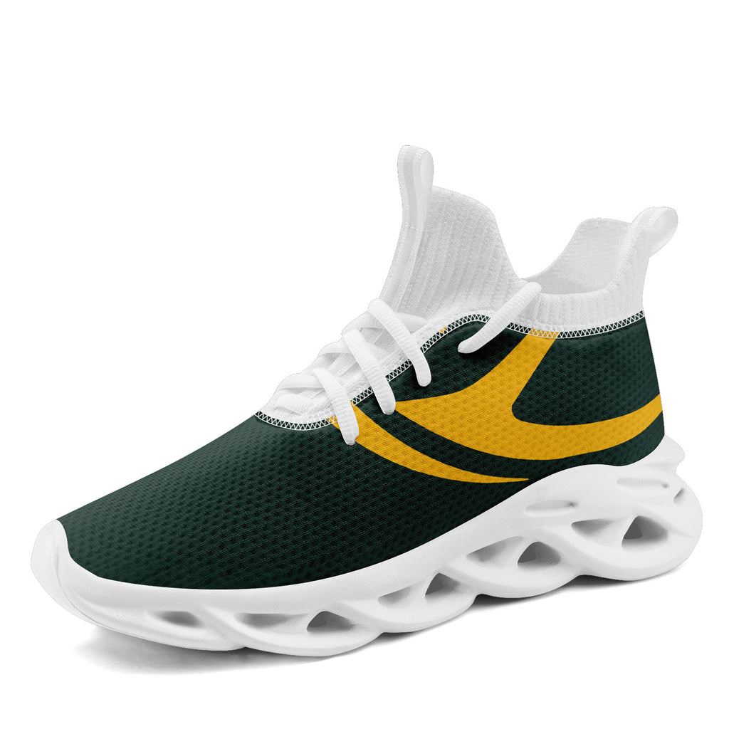 Custom Green Green Bay Football Jersey and Sports Shoes Combo Offer Personalized Combo ZH-D025008-13