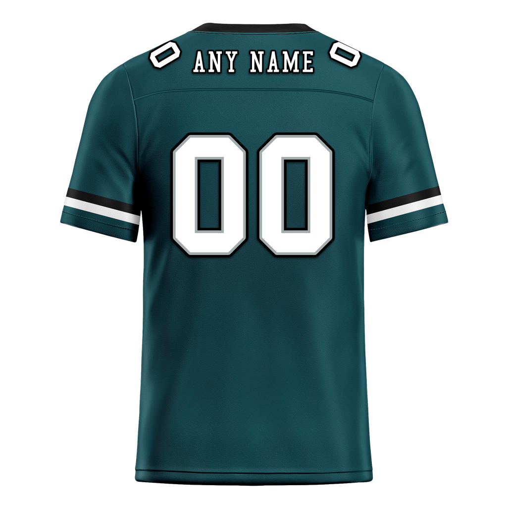 Custom Cyan Classic Style Personalized Authentic Football Jersey FBJ02-bd0a70ab