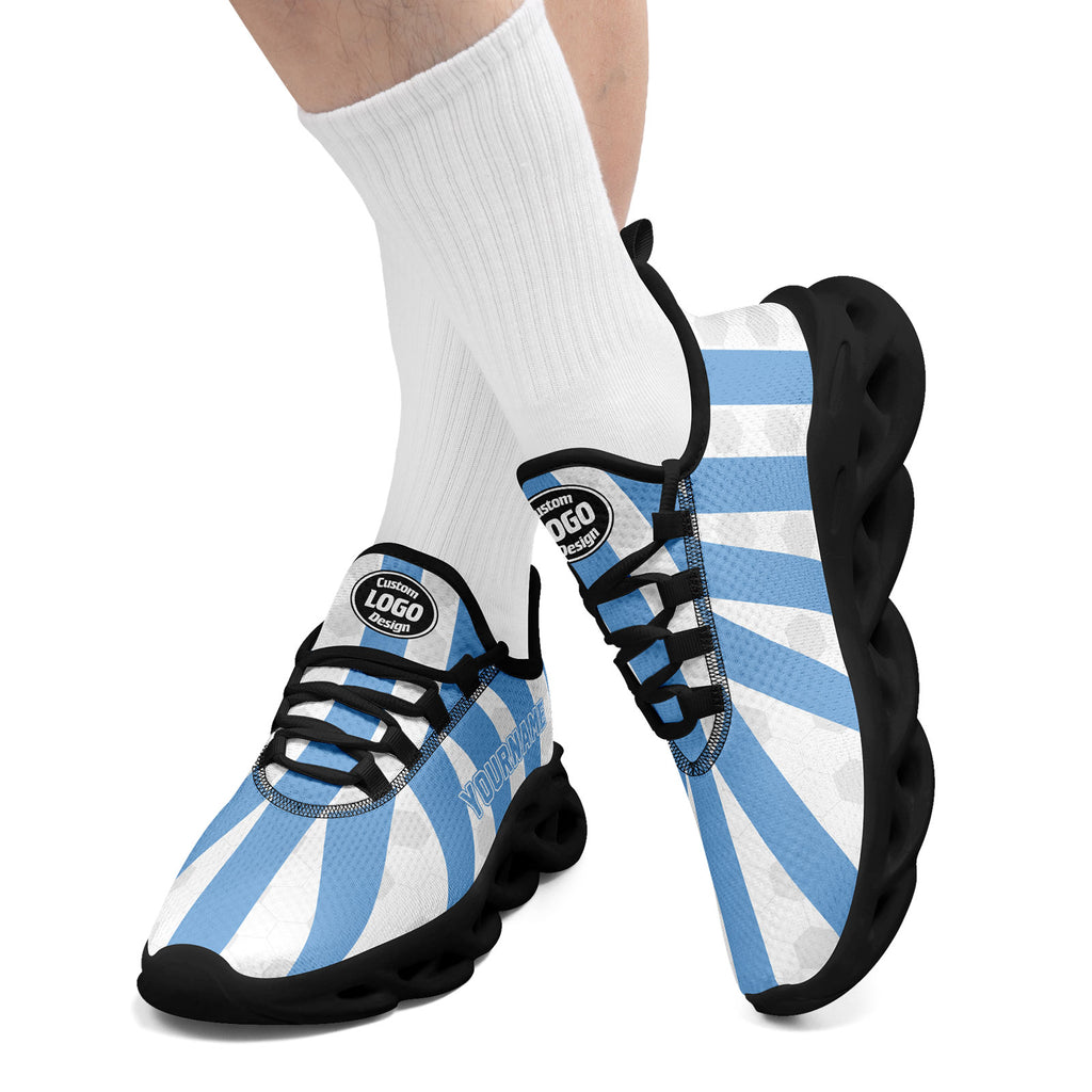 Custom 2026 World Cup Argentina Sneakers DIY Country Flag Running Shoes Lightweight Sport Shoes Gift for Football Fans Personalized Team Name and Logo FN003-F027086-2