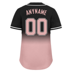 Custom Black Pink Fade Fashion Personalized Authentic Baseball Jersey BSBJ01-D0a70d9