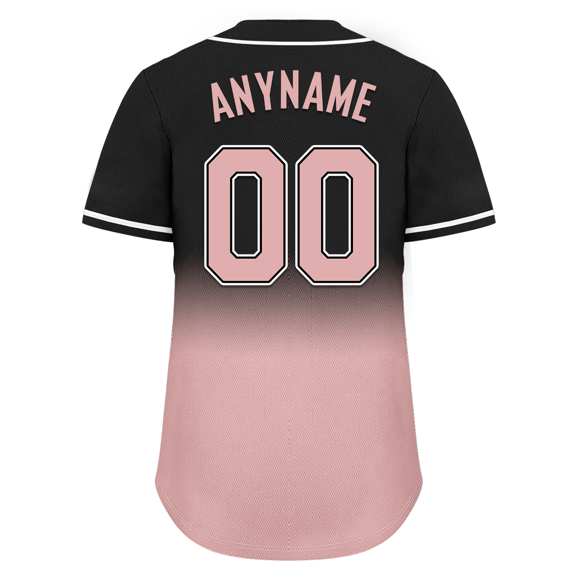 Custom Black Pink Fade Fashion Personalized Authentic Baseball Jersey BSBJ01-D0a70d9