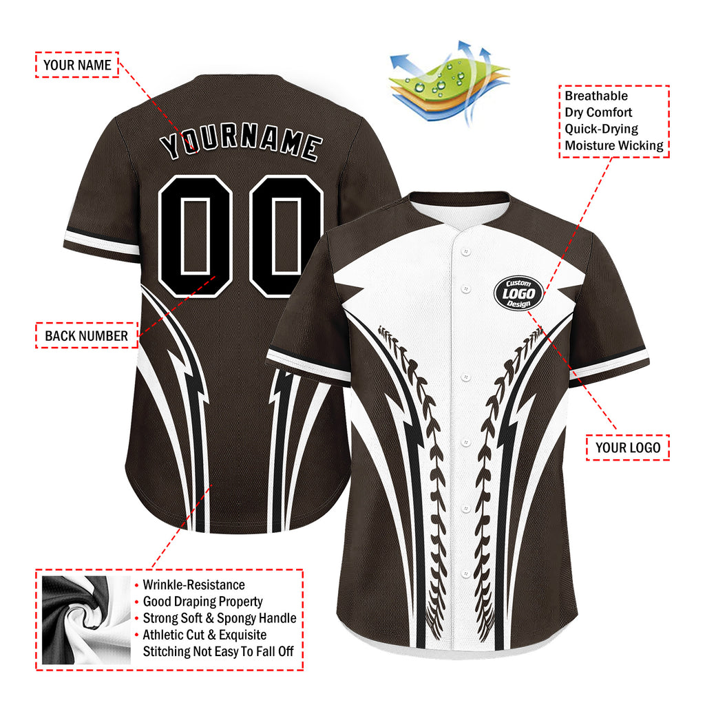 Custom Personalized Authentic Baseball Jersey BSBJ01-E023019-23