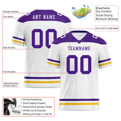Custom Minnesota Personalized Authentic Football Jersey FBJ02-E0607-22