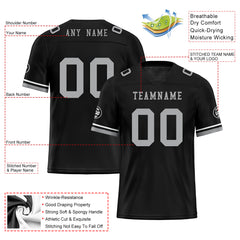 Custom Black Las Vegas Personalized Authentic Football Jersey FBJ02-D020263-20