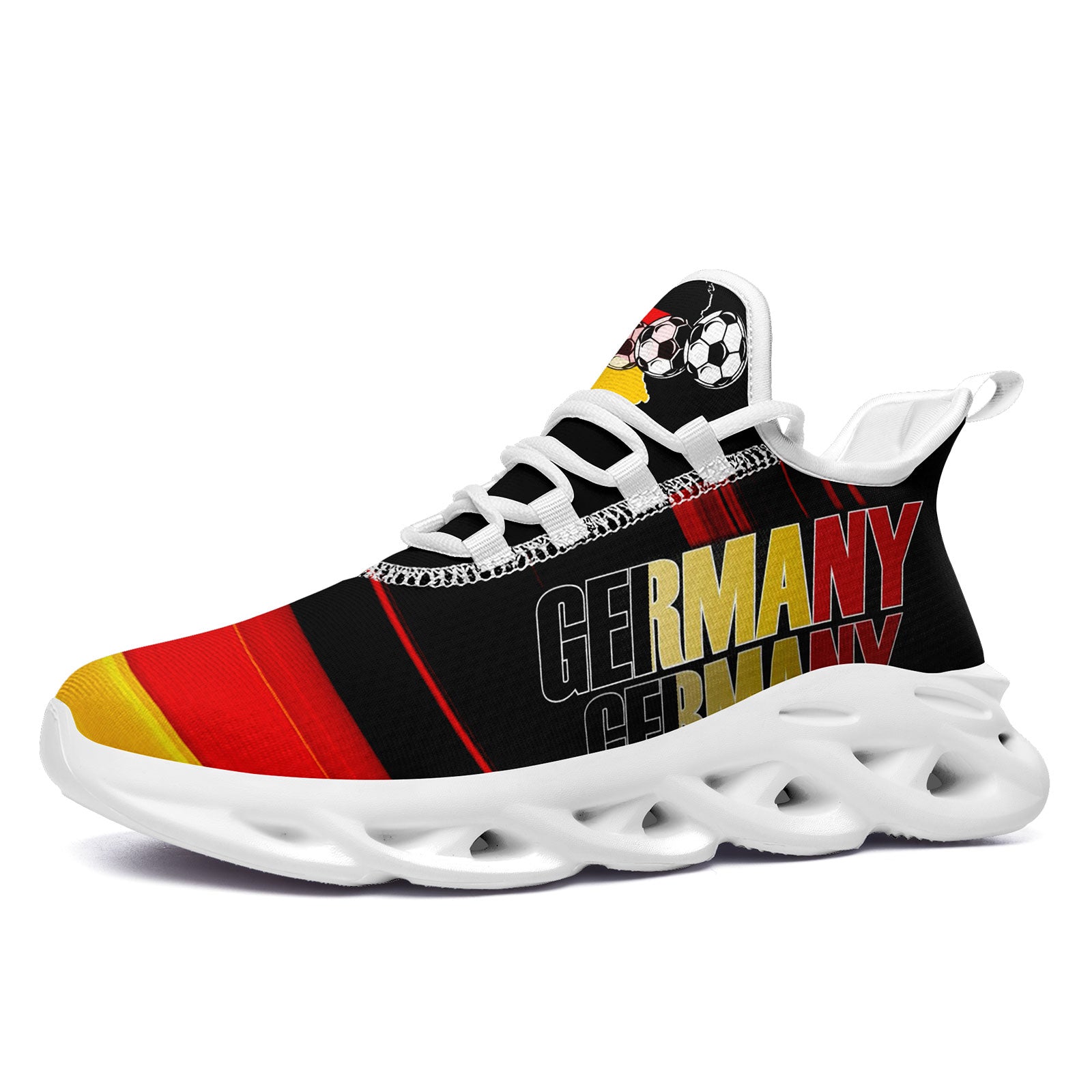 Custom Germany 2026 World Cup Sneakers DIY Country Flag Running Shoes Lightweight Sport Shoes Gift for Football Fans Personalized Team Name and Logo FN003-F025035-3