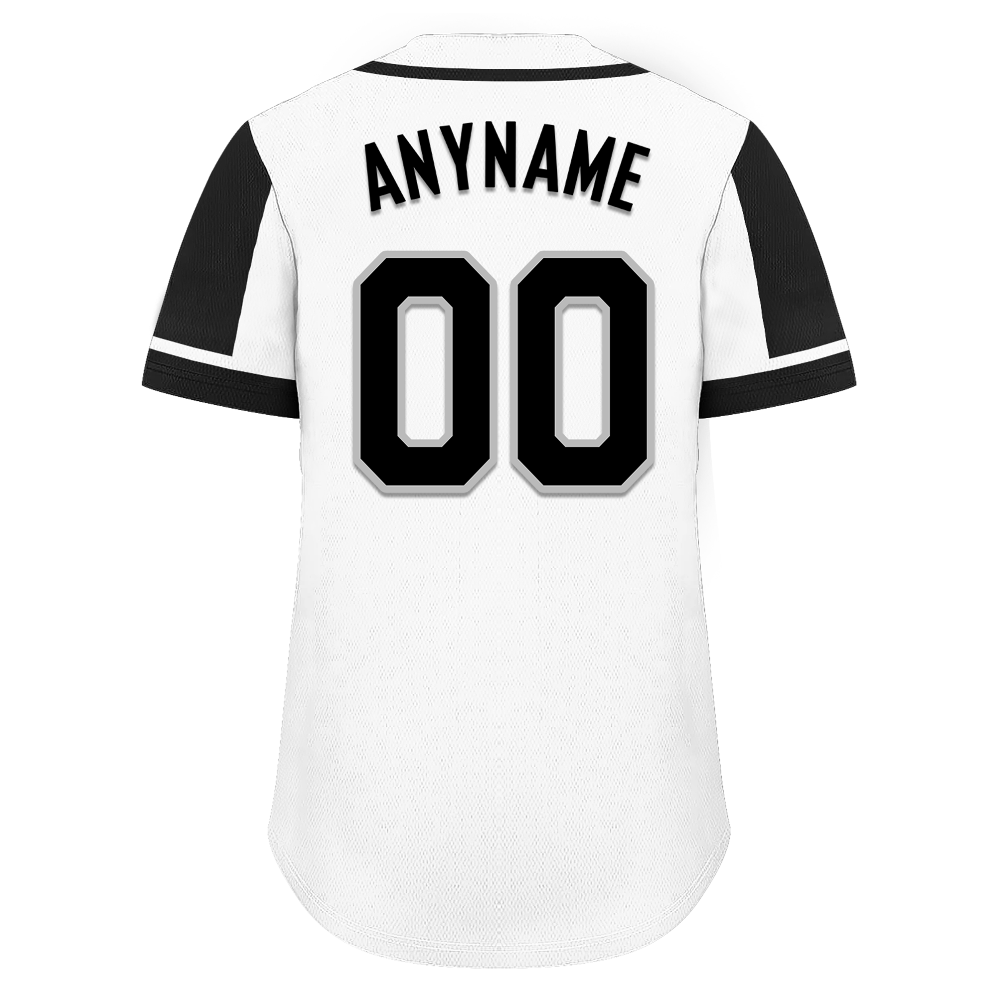 Custom White Black Raglan Sleeves Personalized Authentic Baseball Jersey BSBJ01-D017161