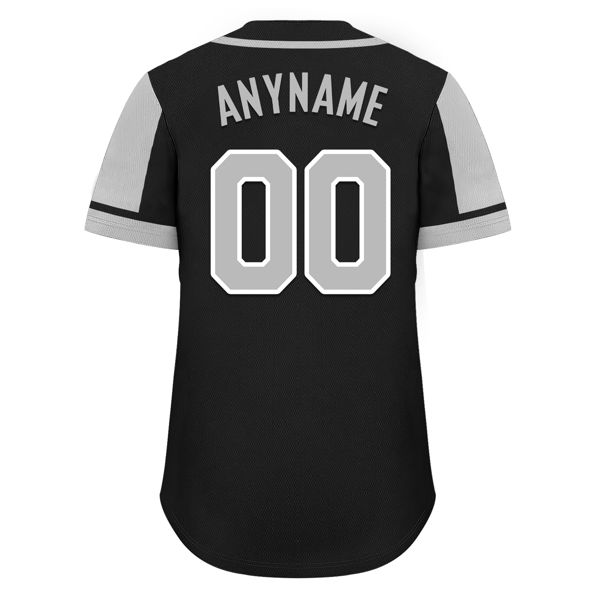 Custom Black Gray Raglan Sleeves Personalized Authentic Baseball Jersey BSBJ01-D017175