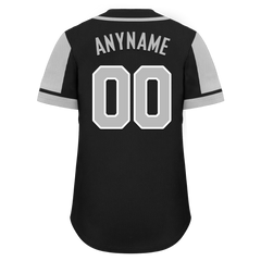 Custom Black Gray Raglan Sleeves Personalized Authentic Baseball Jersey BSBJ01-D017175