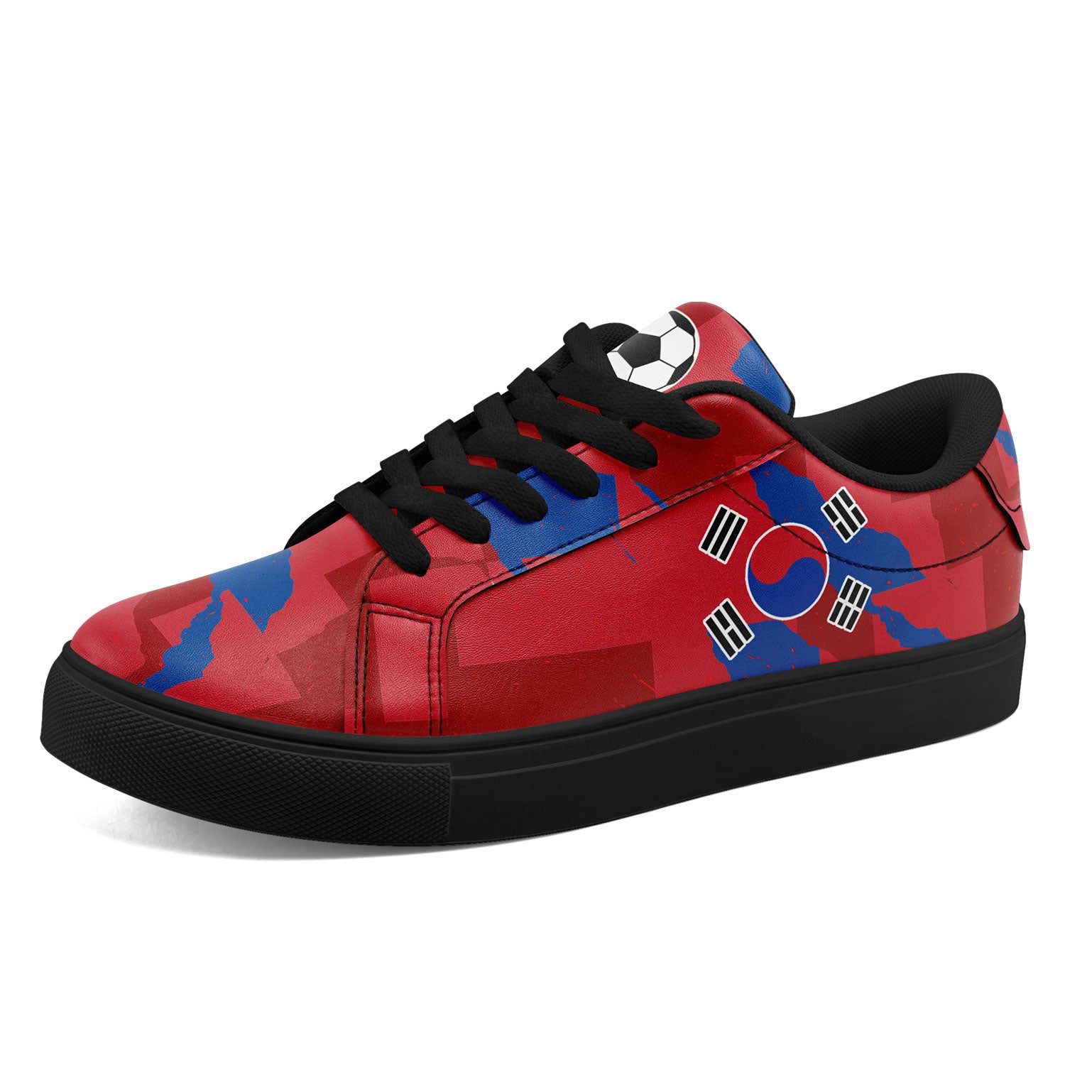 Custom South Korea 2026 World Cup Sneakers DIY Country Flag Running Shoes Lightweight Sport Shoes Gift for Football Fans Personalized Team Name and Logo FN023-F009080-1