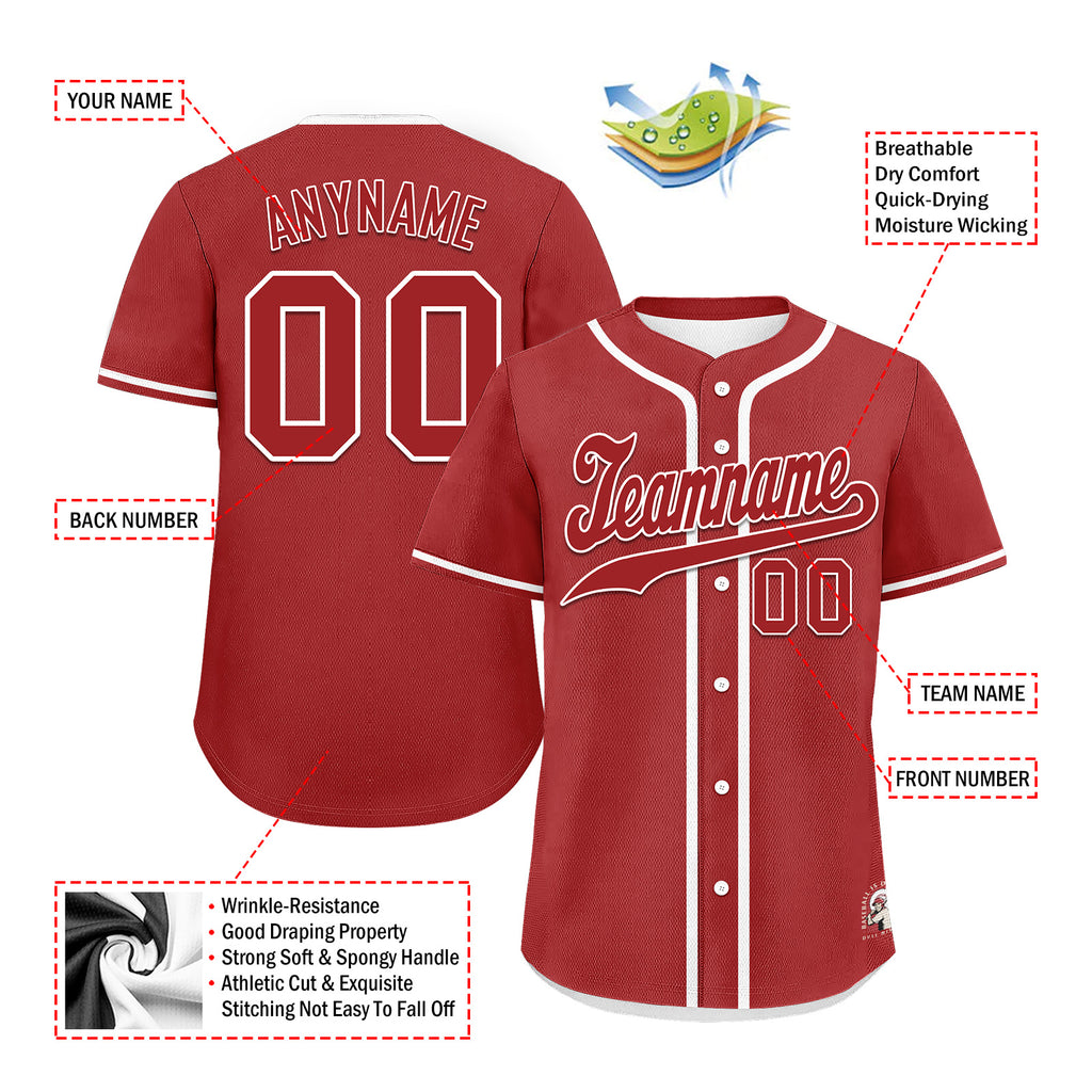 Custom Vintage Personalized Authentic Baseball Jersey BSBJ01-E025021-12