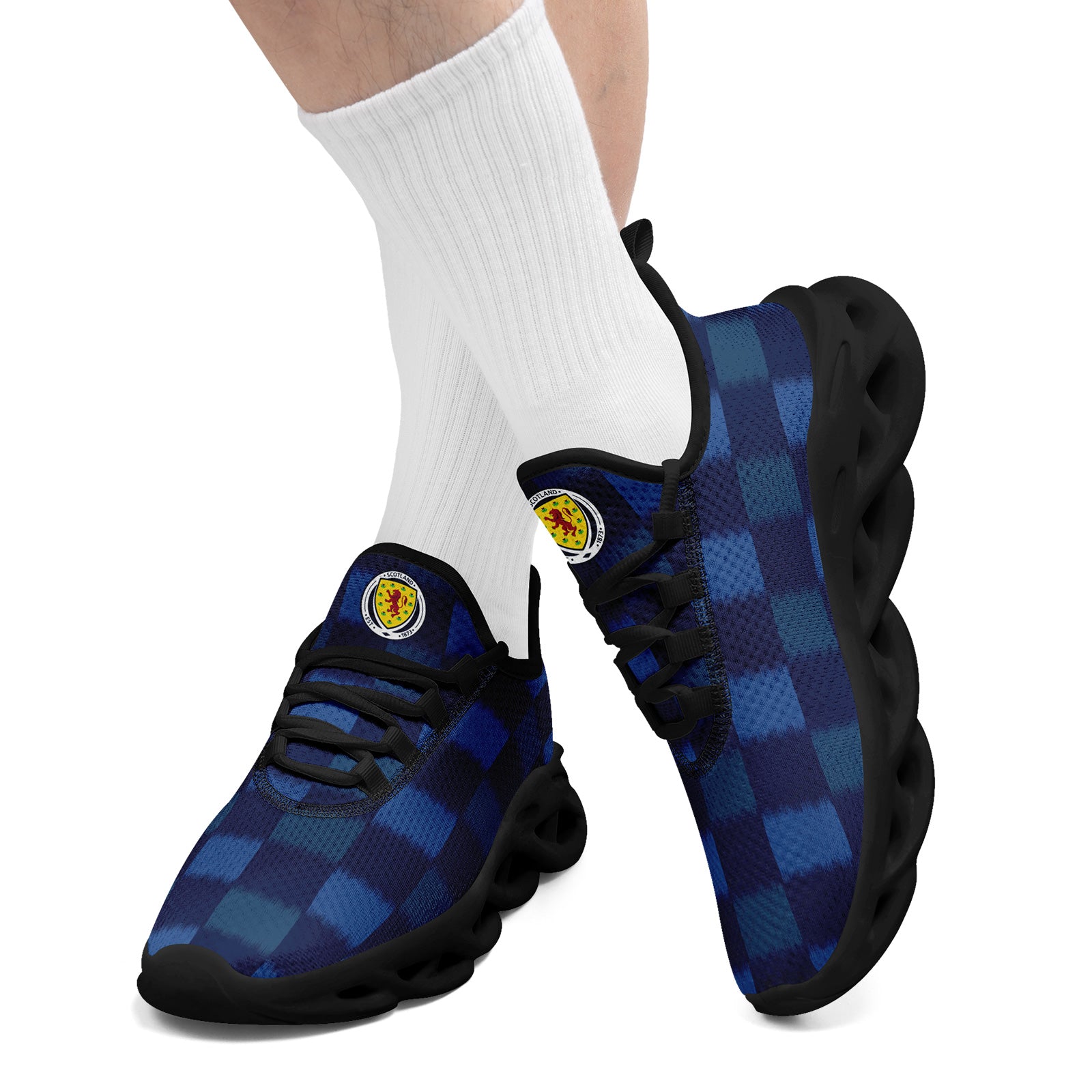 Custom Scotland 2026 World Cup Sneakers DIY Country Flag Running Shoes Lightweight Sport Shoes Gift for Football Fans Personalized Team Name and Logo FN003-F020027-2