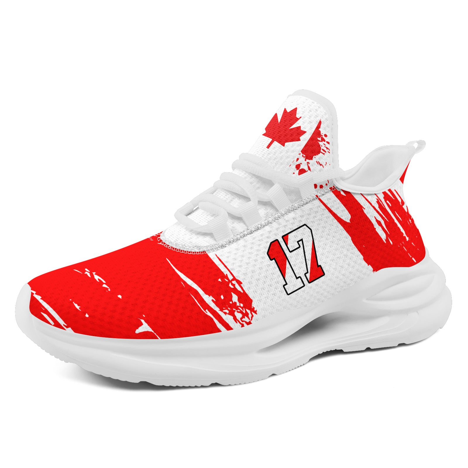 Custom 2026 World Cup Canada Sneakers DIY Country Flag Running Shoes Lightweight Sport Shoes Gift for Football Fans Personalized Team Name and Logo FN079-F023085-4