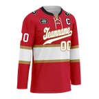 Custom Red White Personalized Hockey Jersey HCKJ01-D0a70ae