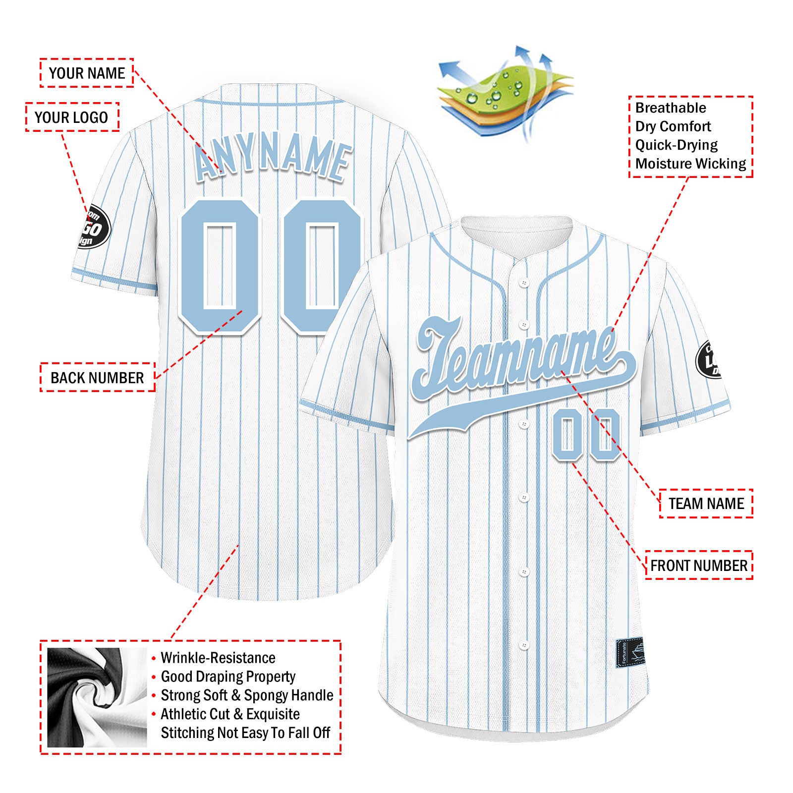Custom Stripe Fashion Personalized Authentic Baseball Jersey BSBJ01-E025078-5