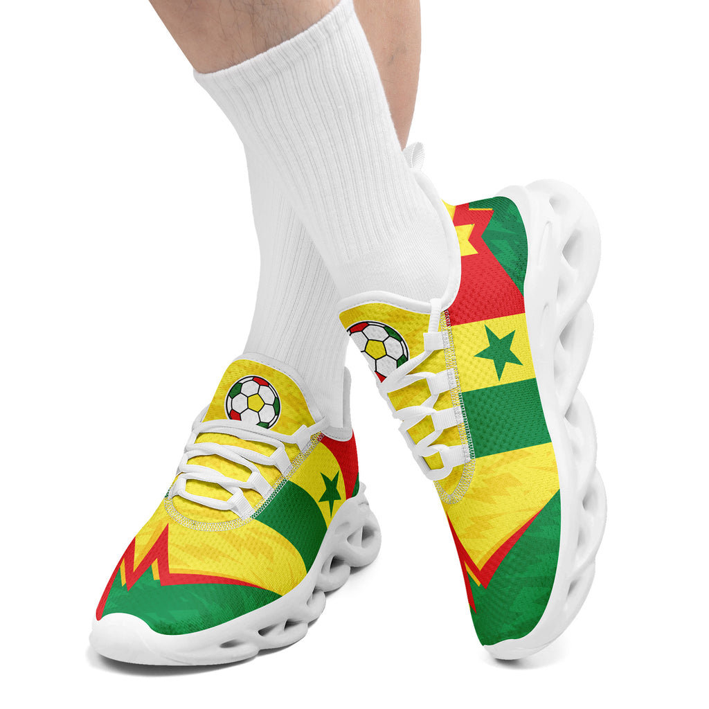 Custom Senegal 2026 World Cup Sneakers DIY Country Flag Running Shoes Lightweight Sport Shoes Gift for Football Fans Personalized Team Name and Logo FN003-F009094-4