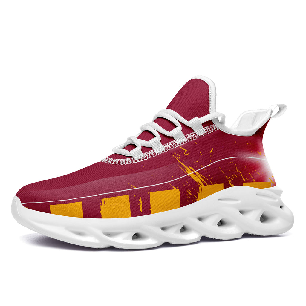 Custom Red Yellow Arizona MaxSoul Shoes and Hat Combo Offer Personalized Combo ZH-D020264-1
