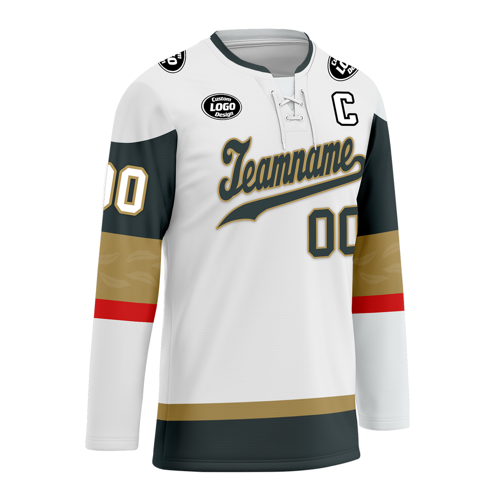 Custom White Personalized Hockey Jersey HCKJ01-D0a70df