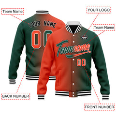 Custom Gradient Fashion Jacket Bomber Full-Snap Varsity Letterman Personalized Jacket FZ005-D028015-5