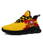 Custom Spain 2026 World Cup Sneakers DIY Country Flag Running Shoes Lightweight Sport Shoes Gift for Football Fans Personalized Team Name and Logo FN003-F025036-3