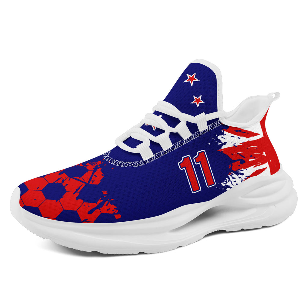 Custom 2026 World Cup New Zealand Sneakers DIY Country Flag Running Shoes Lightweight Sport Shoes Gift for Football Fans Personalized Team Name and Logo FN079-F027081-8