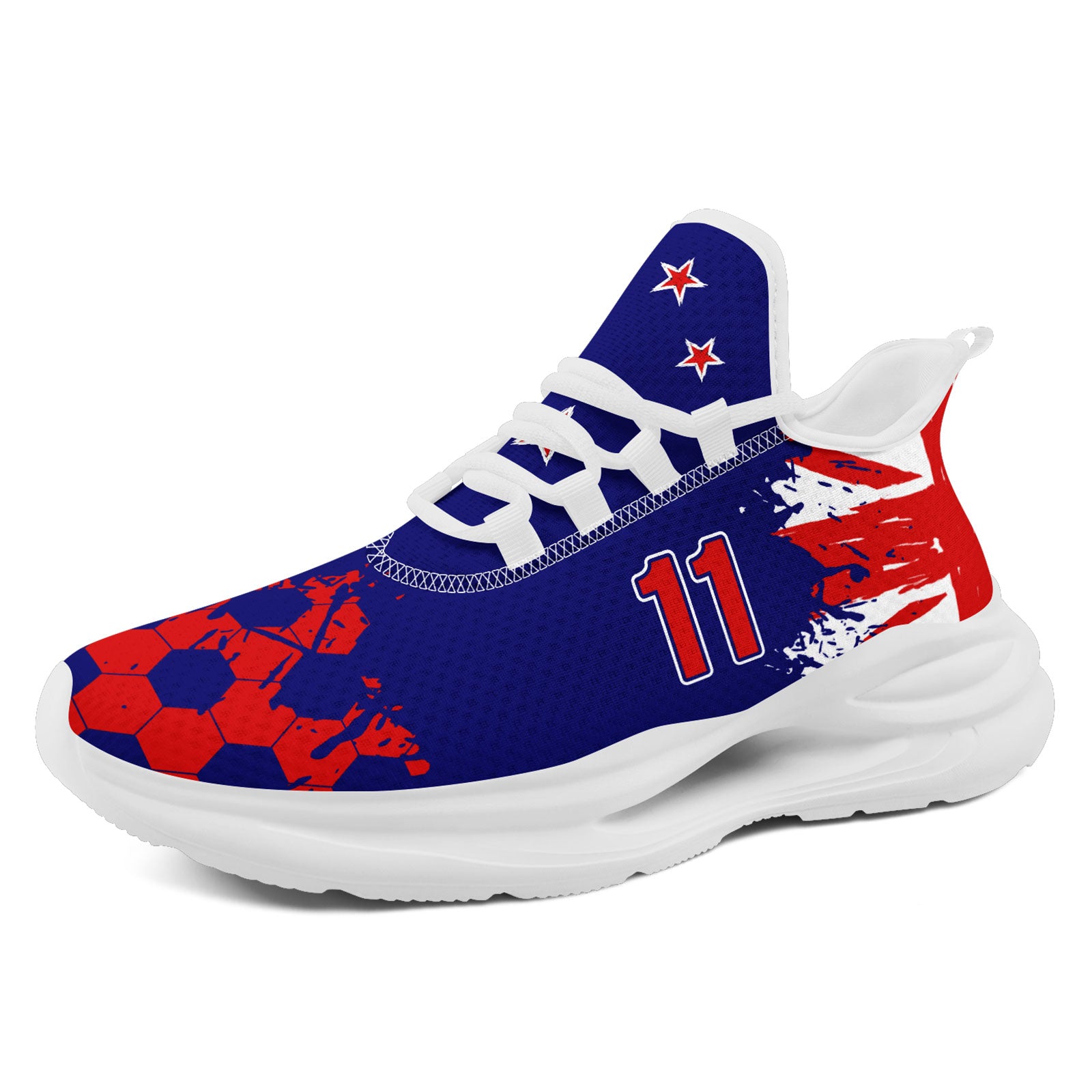 Custom 2026 World Cup New Zealand Sneakers DIY Country Flag Running Shoes Lightweight Sport Shoes Gift for Football Fans Personalized Team Name and Logo FN079-F027081-8