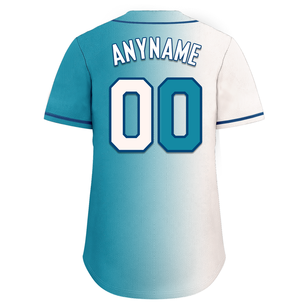 Custom White Blue Gradient Fashion Personalized Authentic Baseball Jersey BSBJ01-D0a7ab0