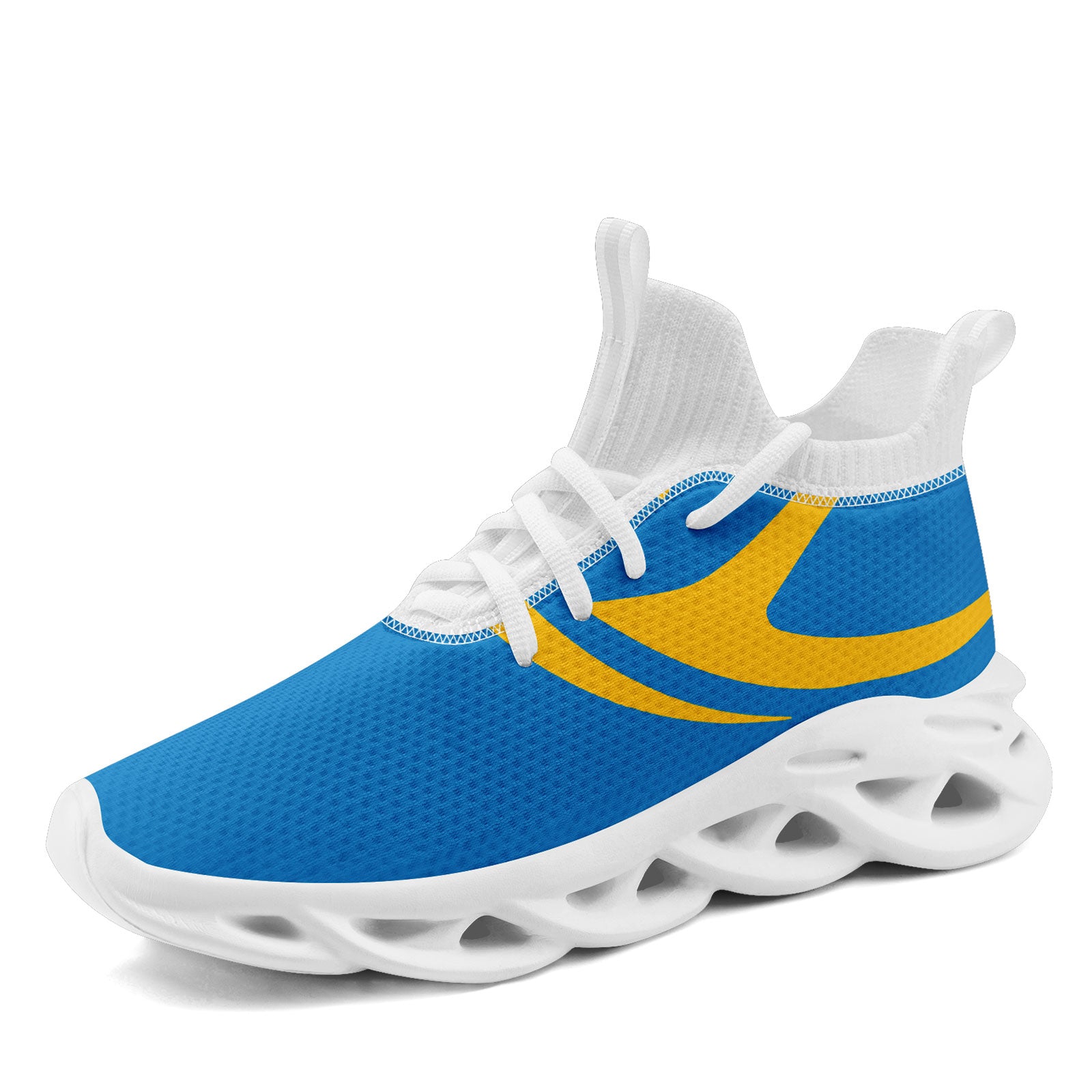 Custom Blue Los Angeles Football Jersey and Sports Shoes Combo Offer Personalized Combo ZH-D025008-24