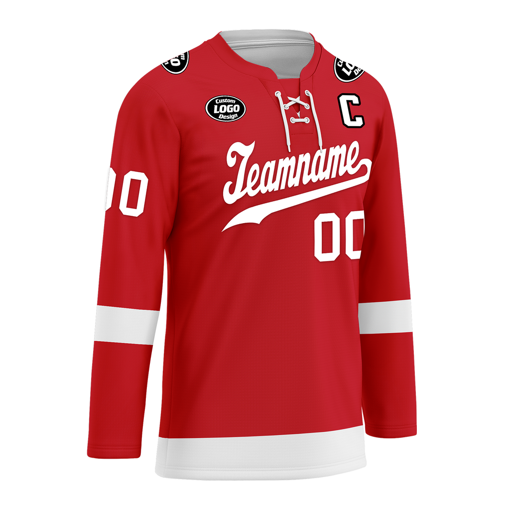 Custom Red White Personalized Hockey Jersey HCKJ01-D0a70ac