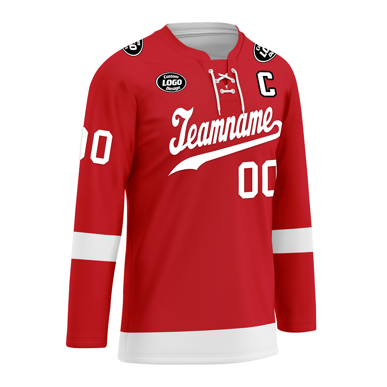 Custom Red White Personalized Hockey Jersey HCKJ01-D0a70ac