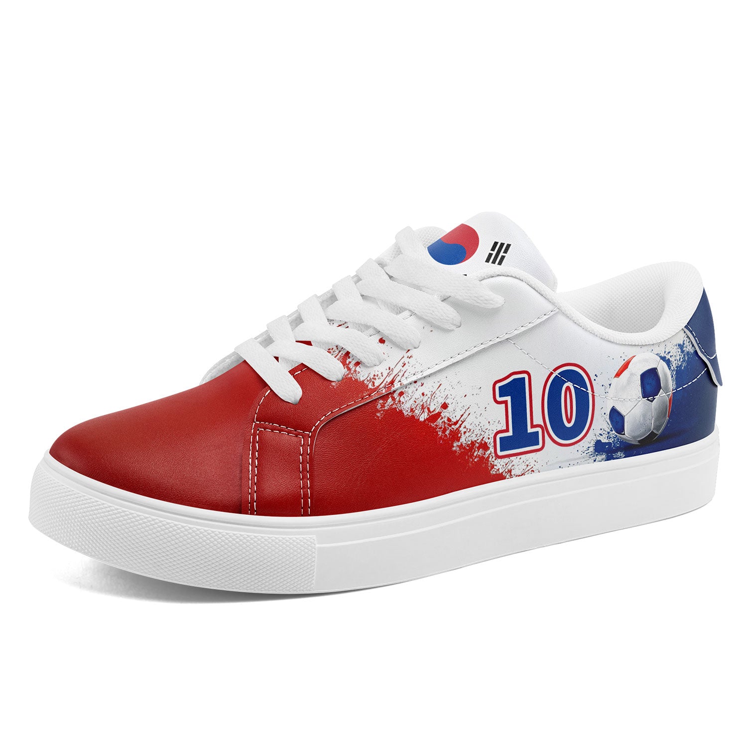 Custom South Korea 2026 World Cup Sneakers DIY Country Flag Running Shoes Lightweight Sport Shoes Gift for Football Fans Personalized Team Name and Logo FN023-F009080-4