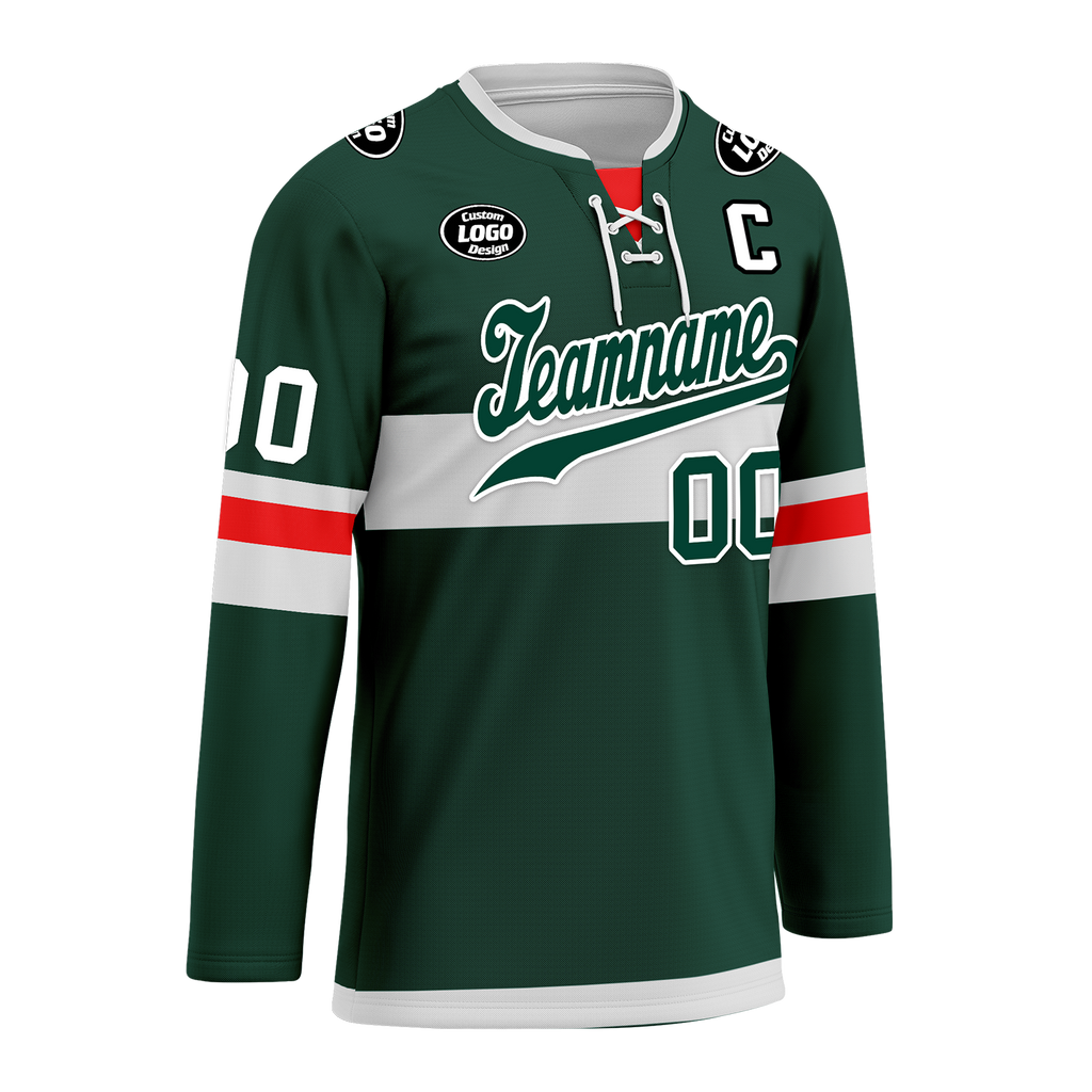 Custom Green Personalized Hockey Jersey HCKJ01-D0a70b9