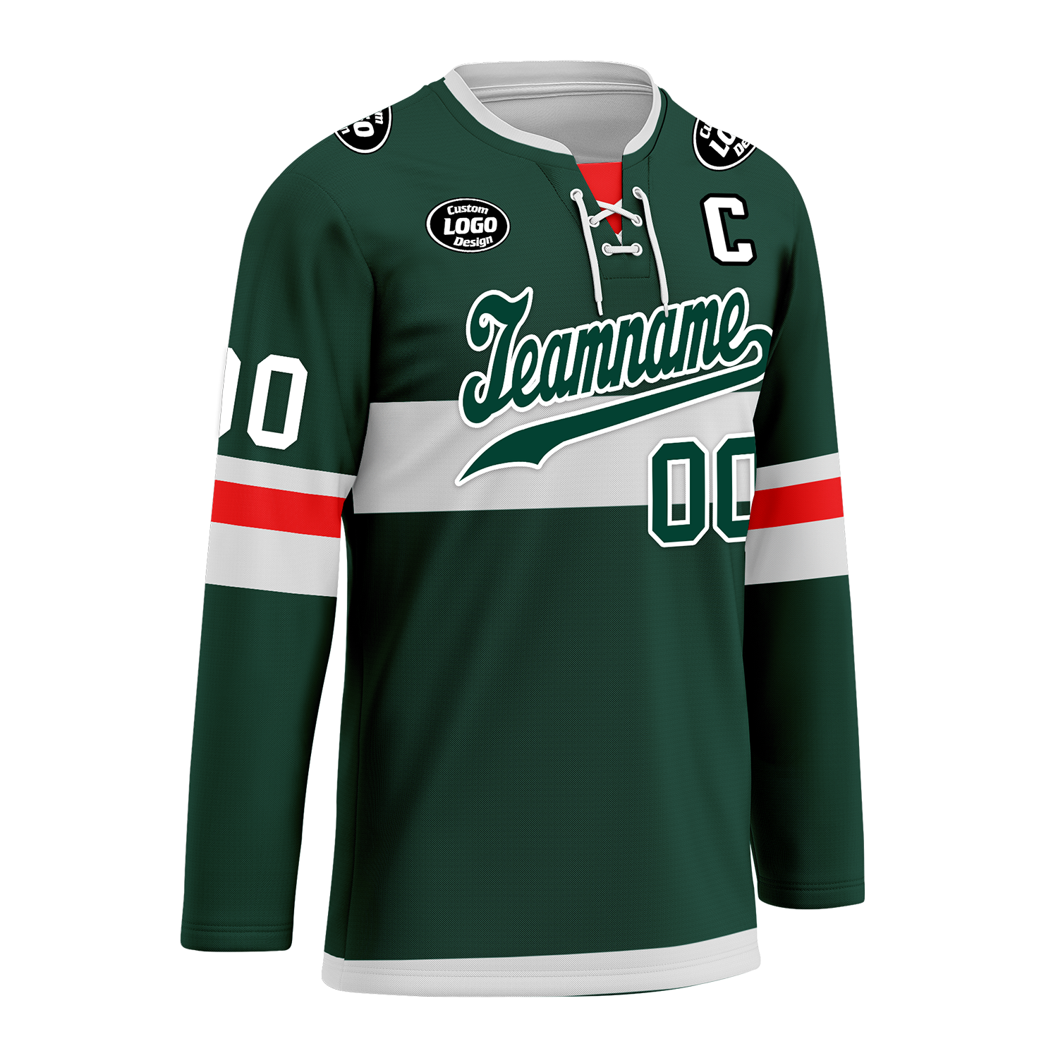 Custom Green Personalized Hockey Jersey HCKJ01-D0a70b9